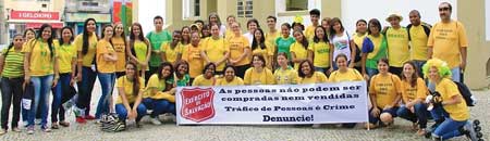 The Brazilian Salvation Army‘s Human Trafficking Awareness team. Photo courtesy of International Headquarters