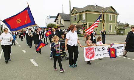 Eureka Corps parades from its old site to its new. Photo by Sydney Fong