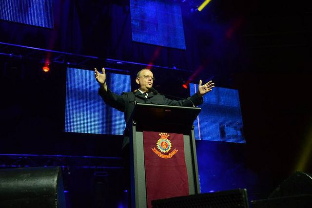 General André Cox speaking at Sydney's Freedom Celebration Photos by The Salvation Army IHQ