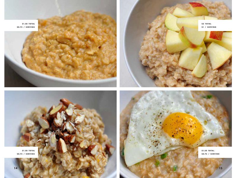 Different plates of healthy food
