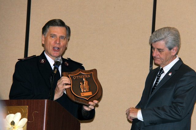 National Commander Commissioner David Jeffrey presents Mississippi Governor Phil Bryant with an “Others” award.