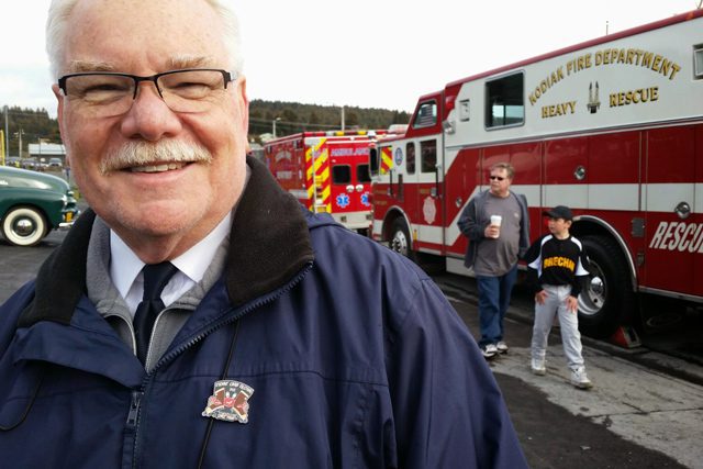 Major George Baker at the Kodiak Crab Festival.