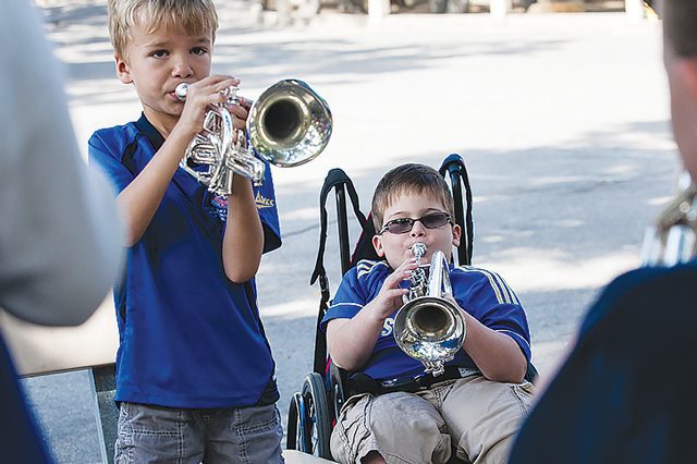 Aidan Larsson and Andrew Sutton at Southern California Divisional Music Camp