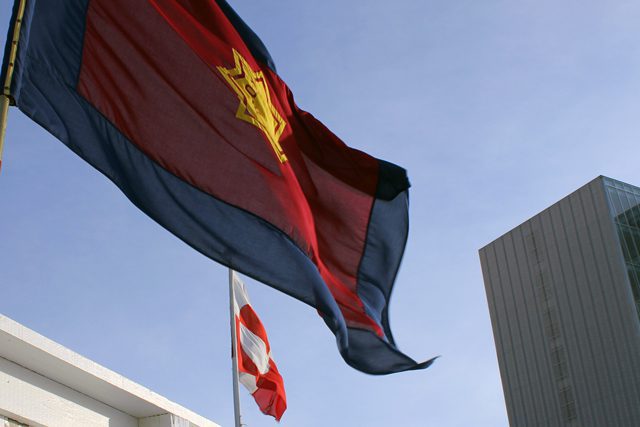 The Salvation Army colours side by side the Greenlandic flag