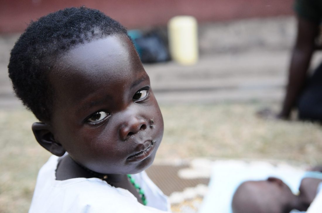 Child looking at camera