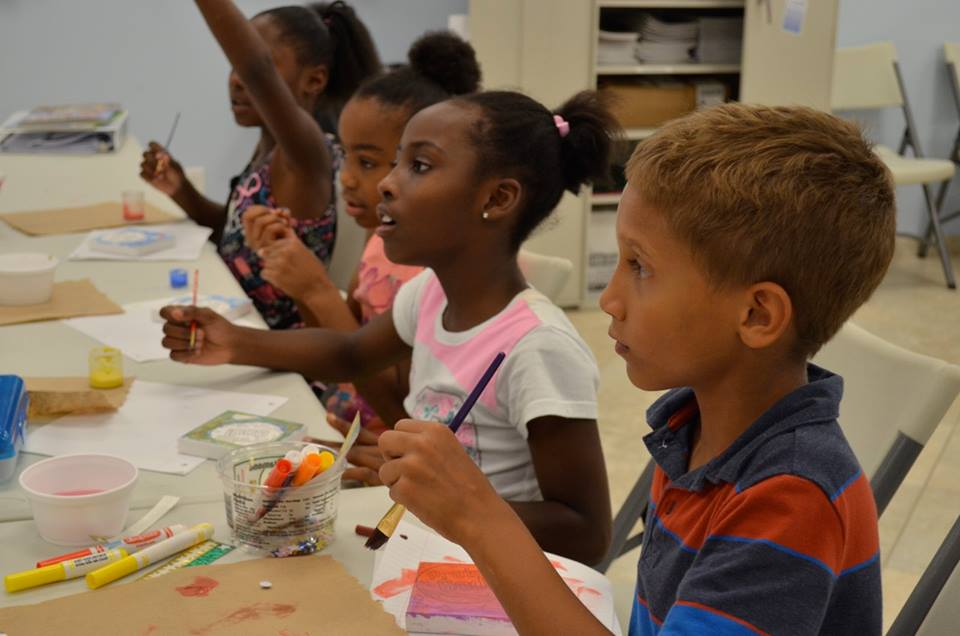 Children painting