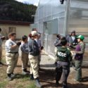 AmeriCorps members outside