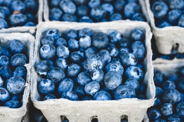 box of blueberries