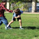 Children playing outside