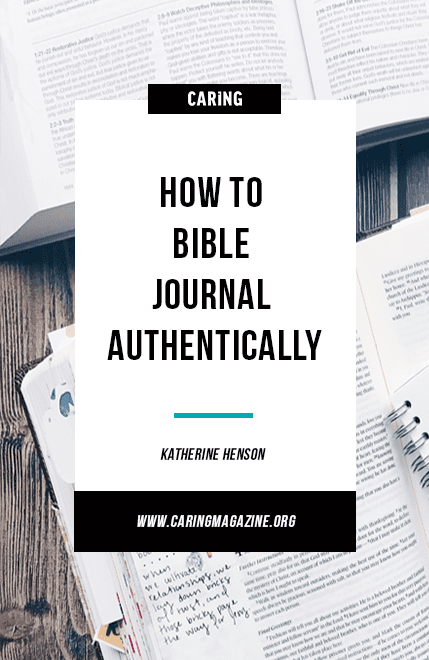 How to Bible journal authentically