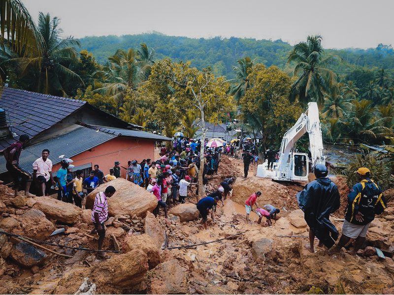 construction for clean water in Sri Lanka