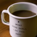 coffee cup with quote