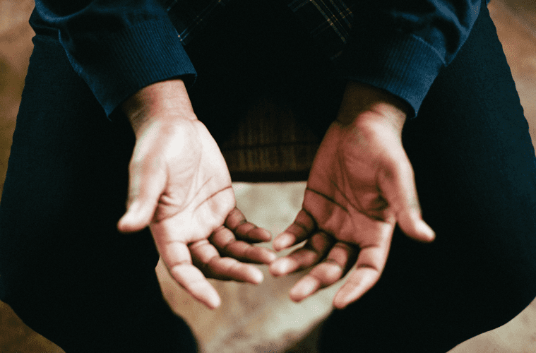 hands with palms facing up