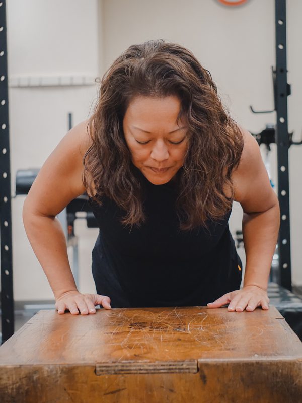 Julie Alejado David working out