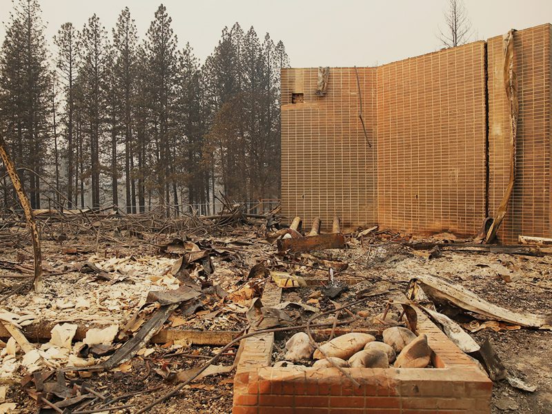Damage caused by Paradise Fire