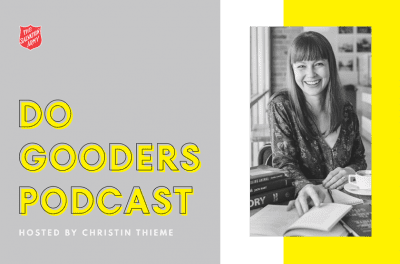 Do Gooders Podcast Cover with Host Christin Thieme