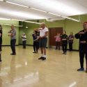 Tai Chi Class Participants Practicing