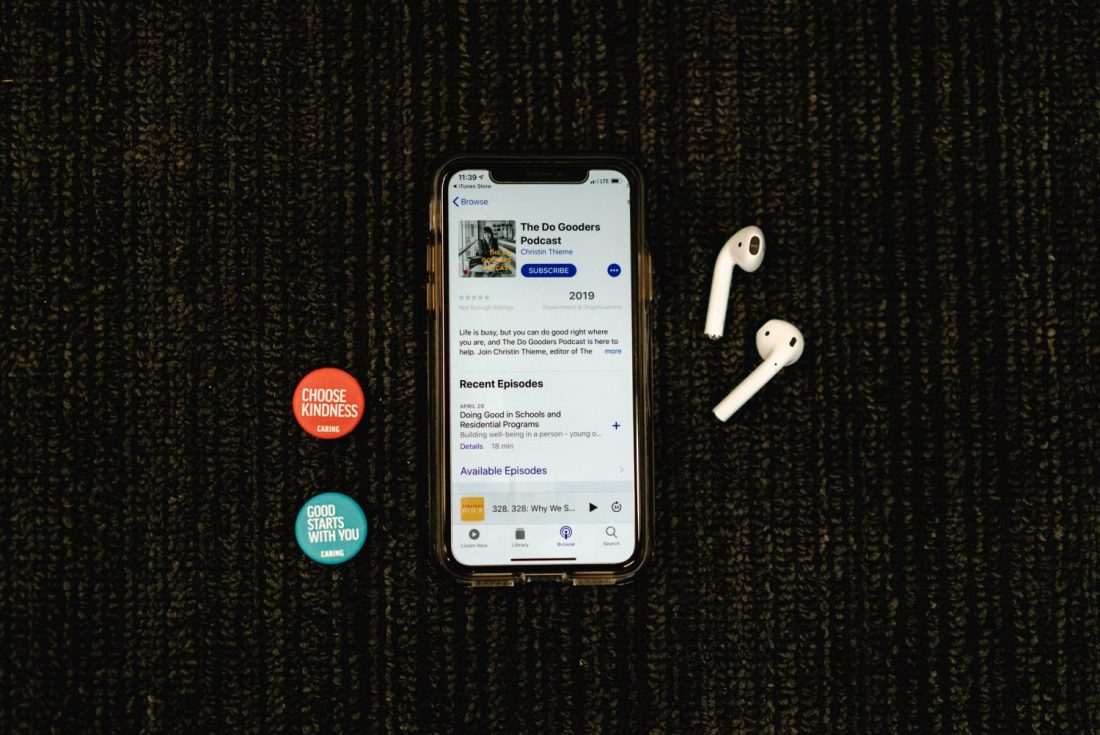 Iphone, Airpods, and Caring Pins with Do Gooders Podcast
