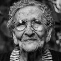 Closeup of Elderly Woman Smiling