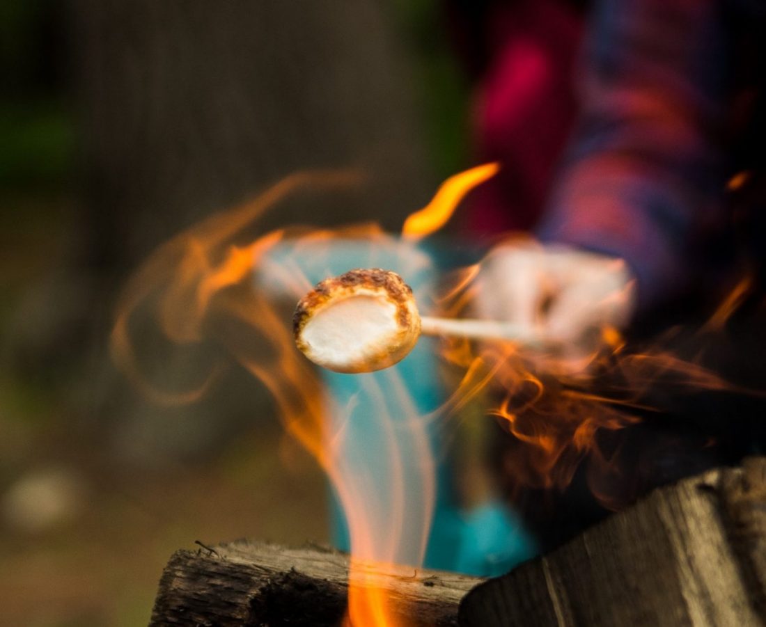 Marshmallow Roasted Over Flame