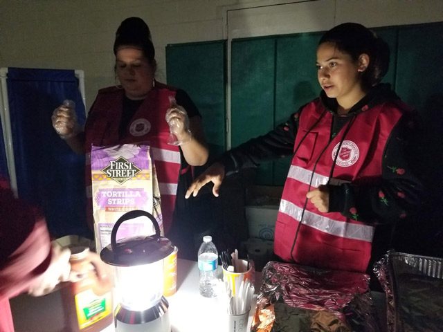 EDS Volunteers Distributing Food