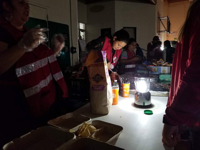 EDS Volunteers Serving Food and Drinks