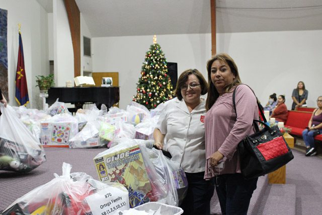 Women with Toy Donations