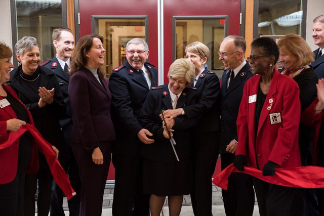 Ribbon Cutting at Salvation Army in Vancouver Ribbon Cutting