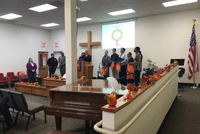 Graduates of The Salvation Army Construction Program on Stage