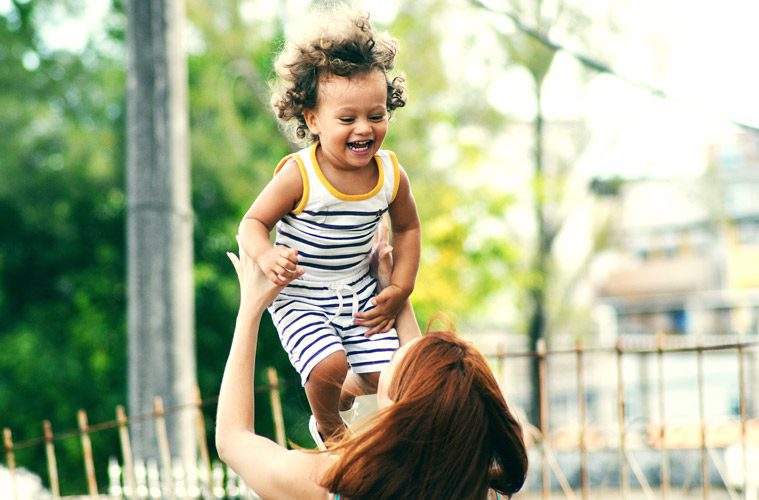 Mother Playing with Daughter