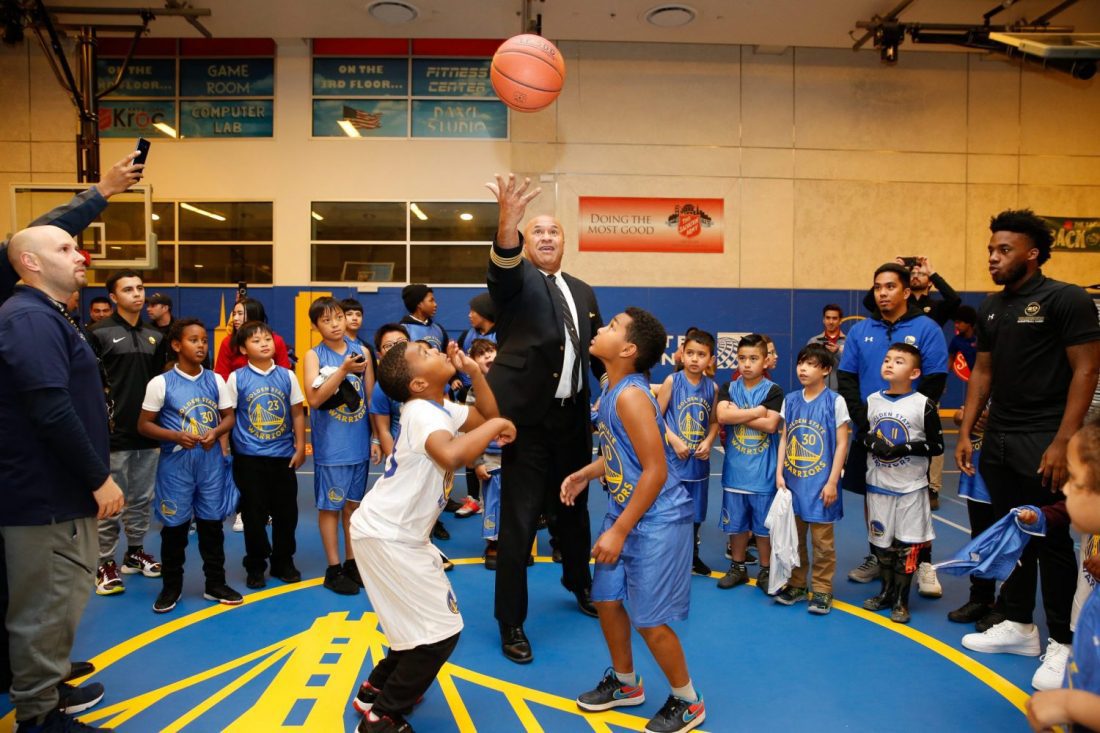 Basketball on new court