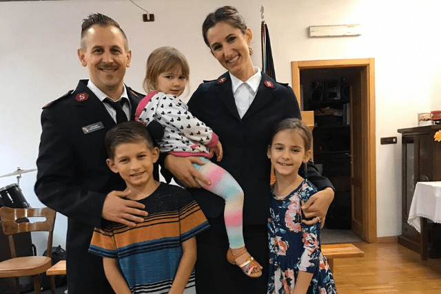 Officers and family