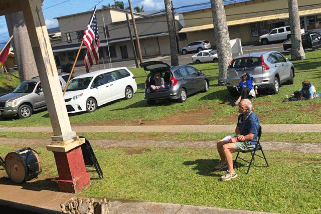 attendants of drive in church