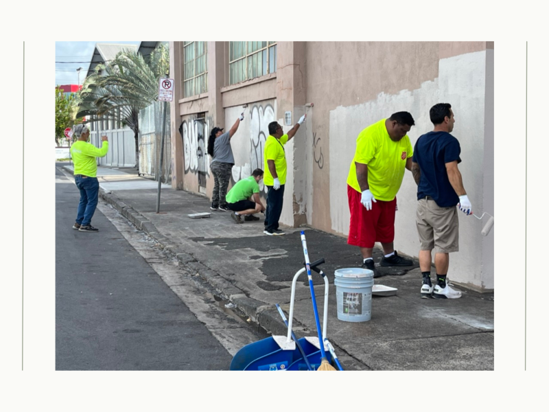 Neighborhood streets of Honolulu get a new look thanks to volunteers with the ARC