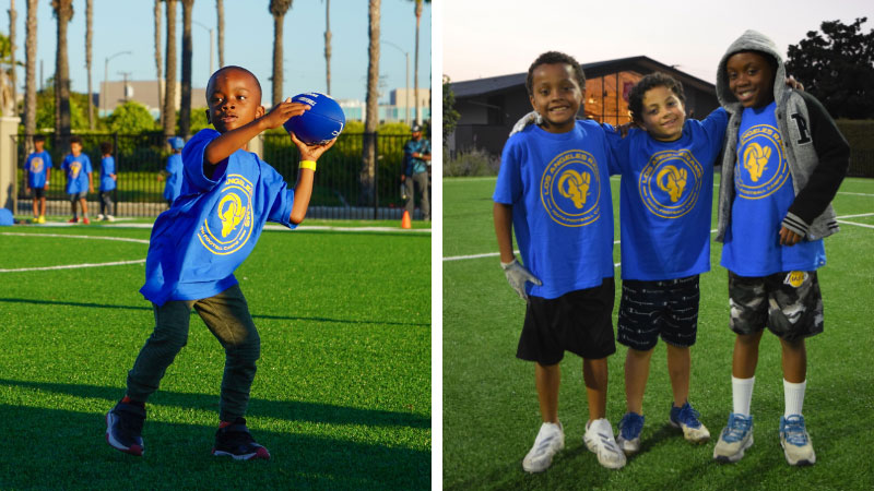 Joy guides the Los Angeles Rams partnership with The Salvation Army in Long Beach