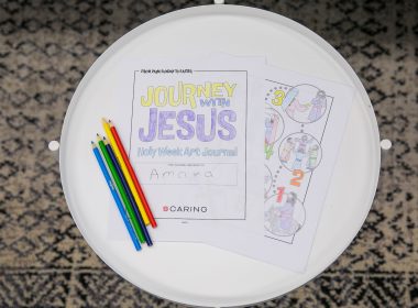 Journey with Jesus in a guided Holy Week Art Journal from Caring Magazine