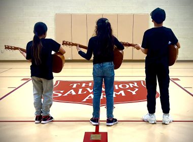Guitar lessons help kids be kids at Phoenix family shelter