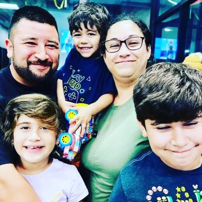 The Cifuentes family; Salvation Army volunteers