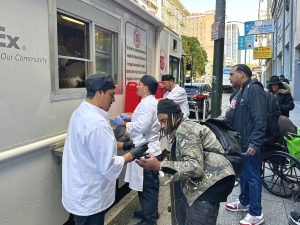 San Francisco Salvation Army culinary students take meals to the streets