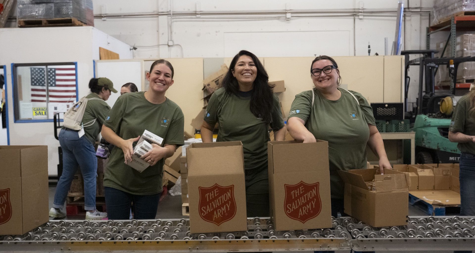 Blue Shield volunteers step up with The Salvation Army to serve those in need