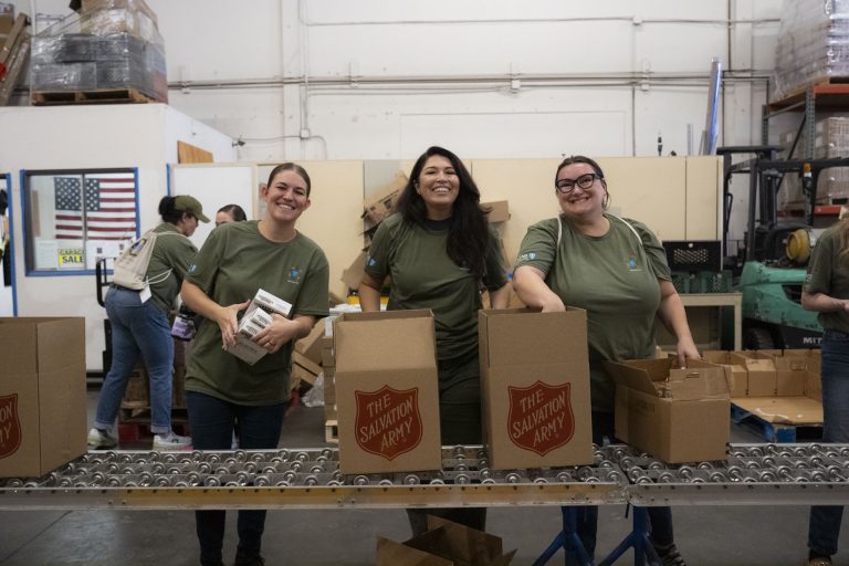 Blue Shield volunteers step up with The Salvation Army to serve those in need