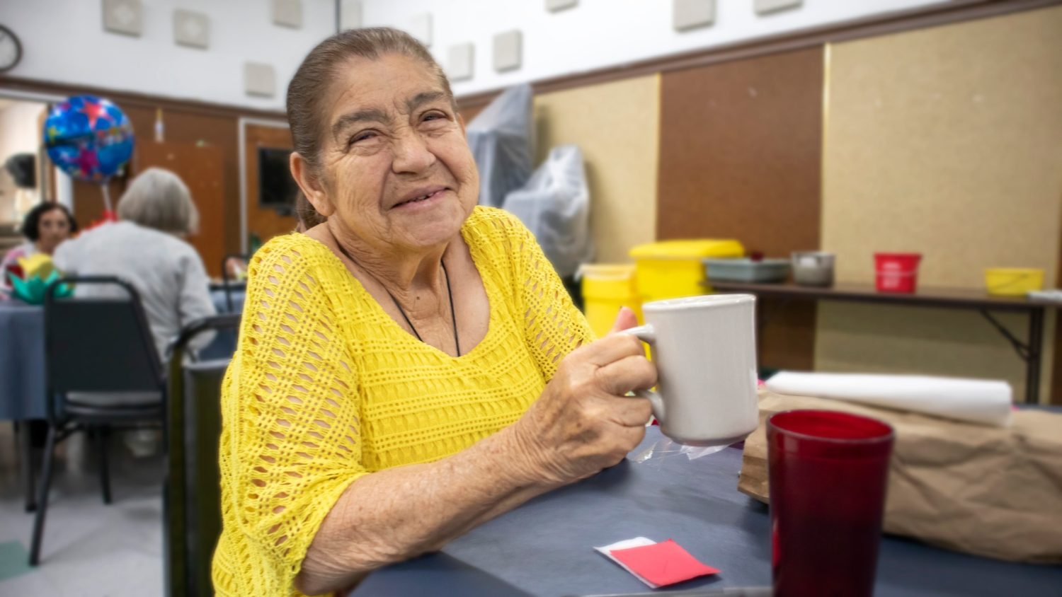 Karaoke plus a hot meal equal a recipe for joy for Club 60 seniors