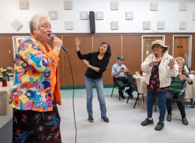 Karaoke plus a hot meal equal a recipe for joy for Club 60 seniors