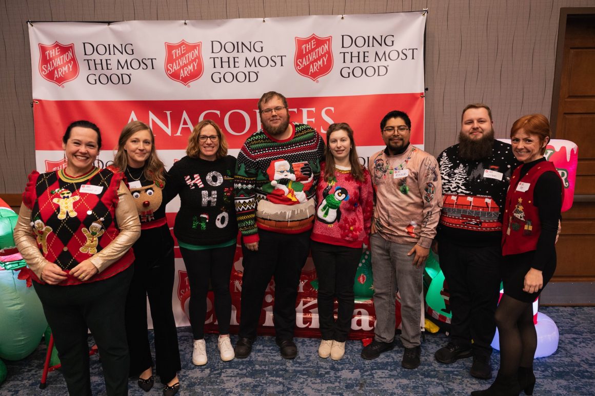 Christmas cheer and ugly sweaters light up the Anacortes Red Kettle Kickoff