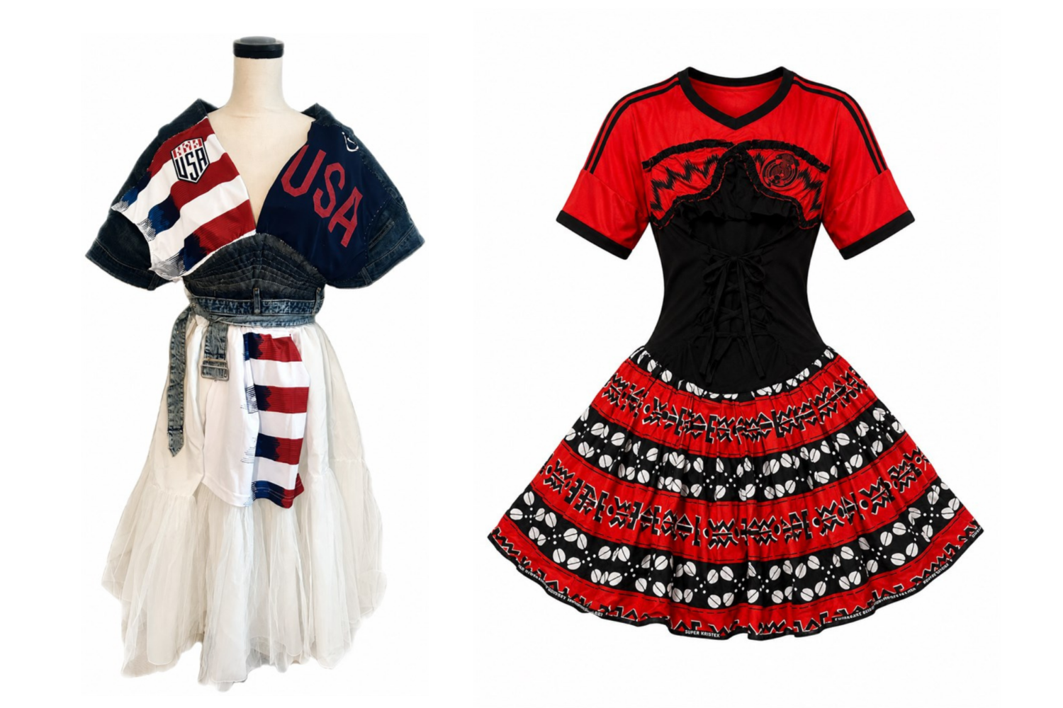 Designers create World Cup-inspired fashion from Salvation Army donations