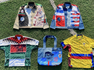 Designers create World Cup-inspired fashion from Salvation Army donations